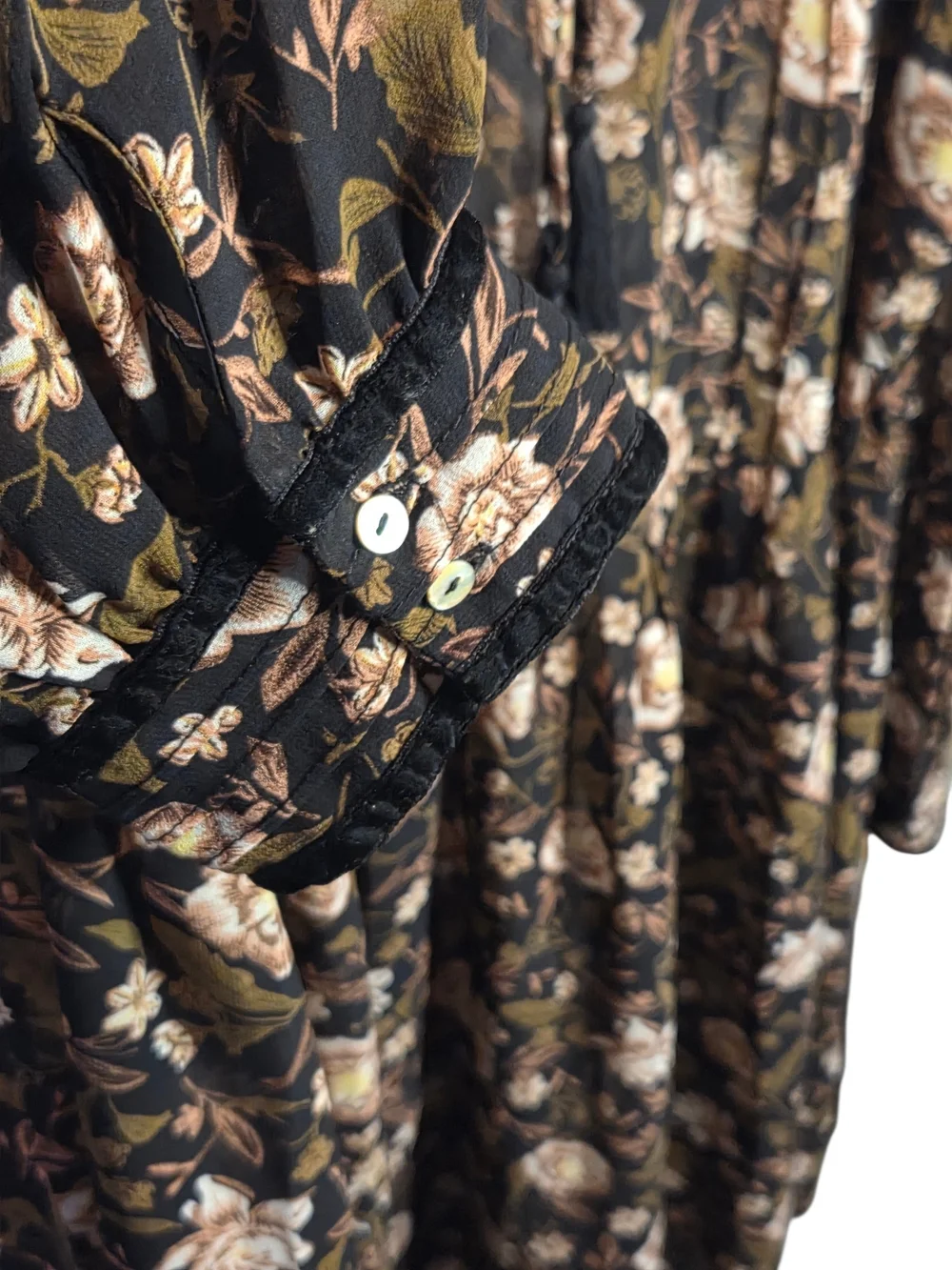 Dex Sheer Floral Long-Sleeve Dress - Picture 6 of 7